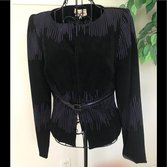 Alberto Makali Jackets & Blazers - Vintage Alberto Makali Purple Fitted Waist Jacket